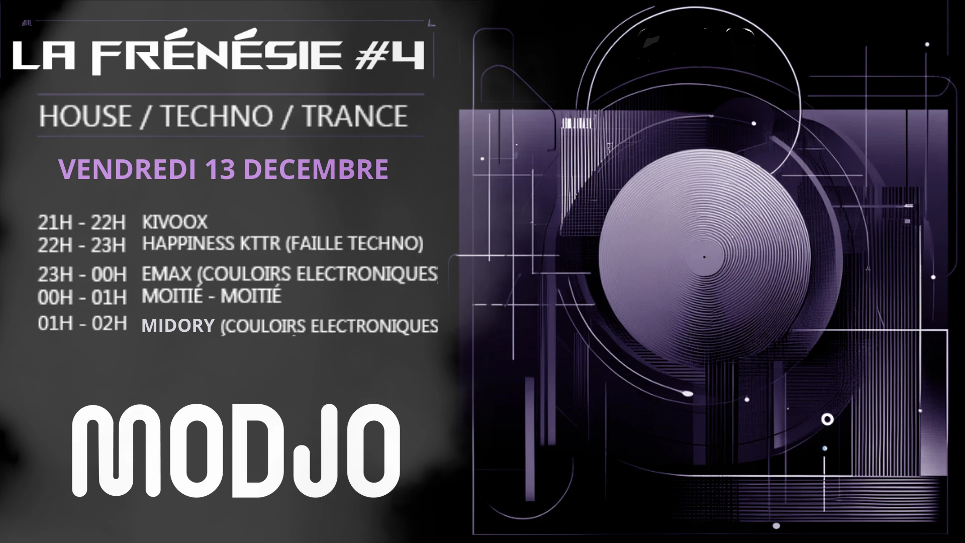La Frénésie #4 Modjo Entree Gratuite