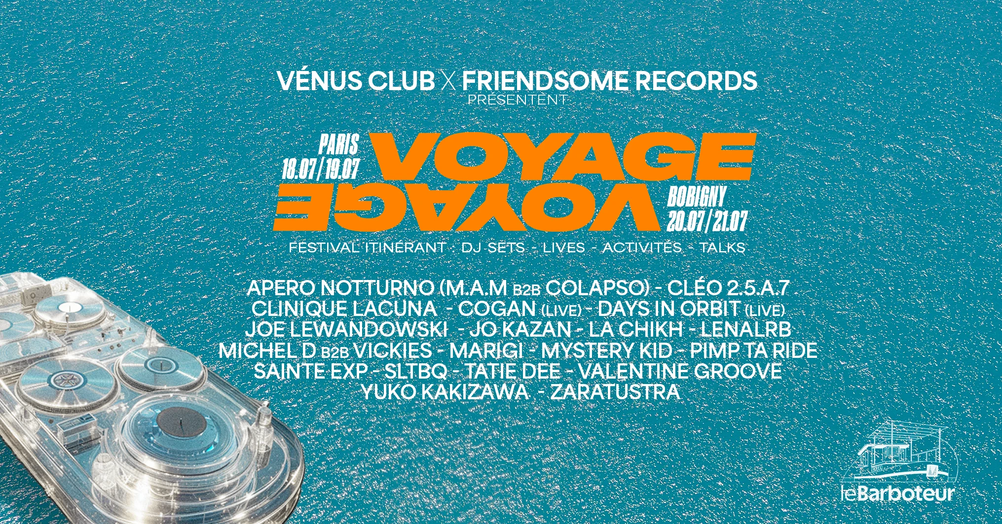 Vénus Club X Friendsome - Voyage Voyage Festival #3 (Free)