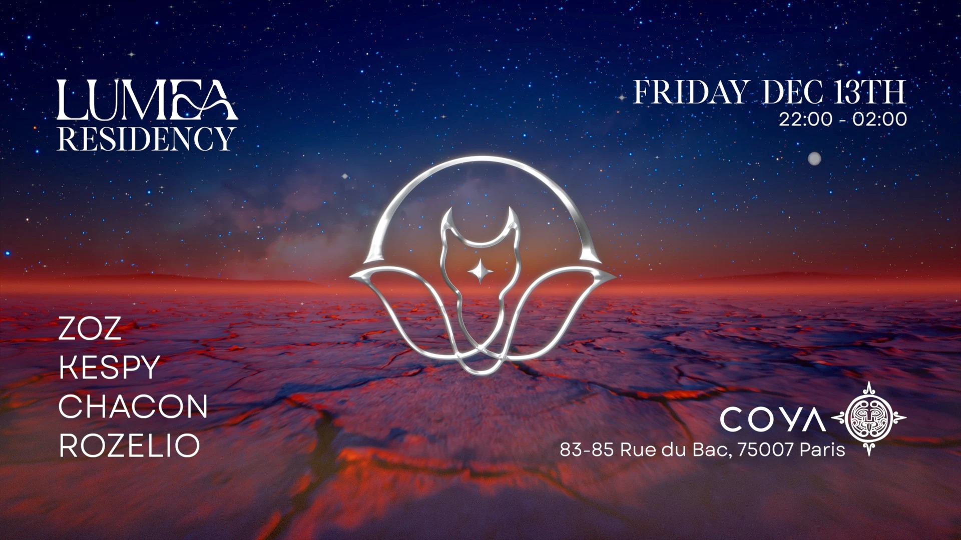 Lumea Residency #5 @Coya Paris | Chacon, Zoz, Rozelio, Kespy