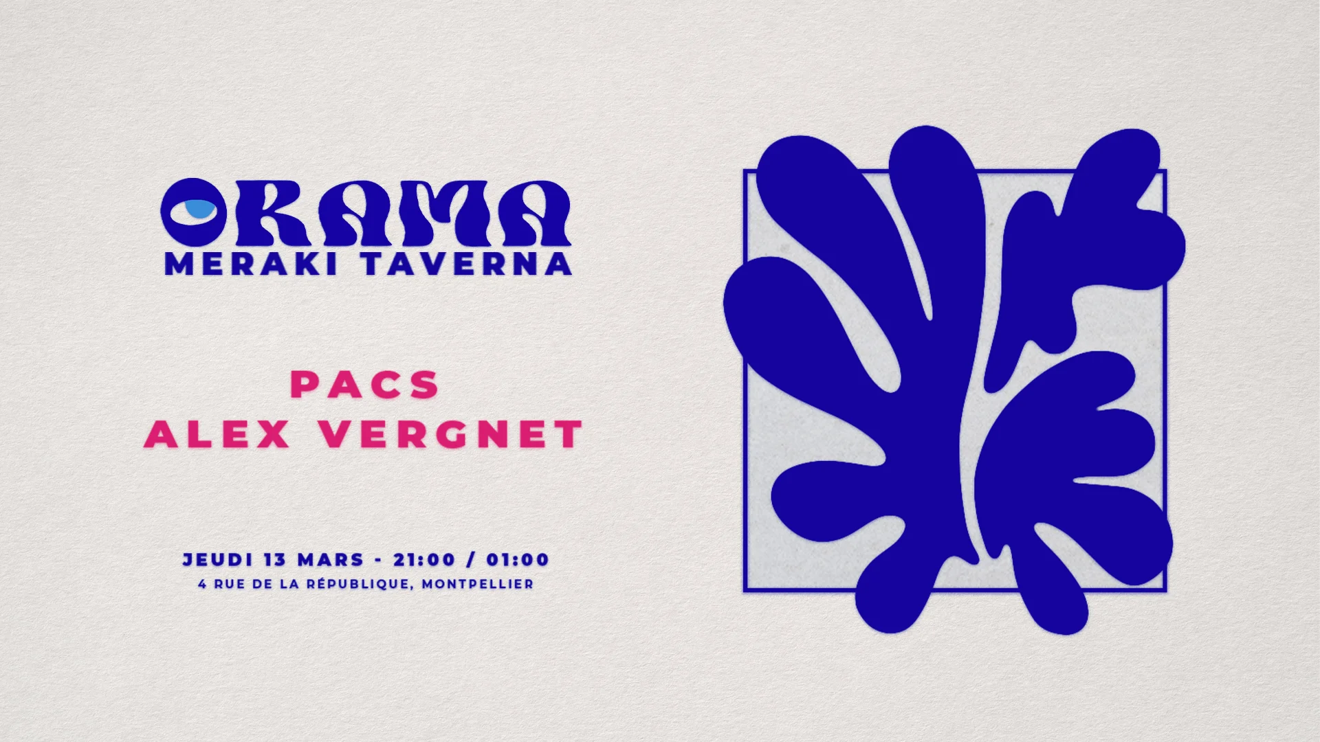 Orama - Jeudi 13 : Pacs