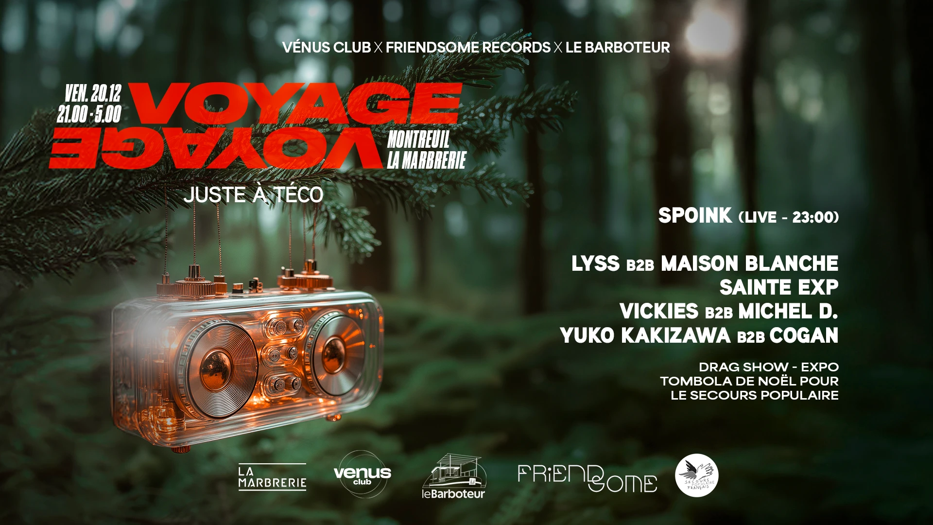 Voyage Voyage : Vénus Club, Friendsome Records, Le Barboteur