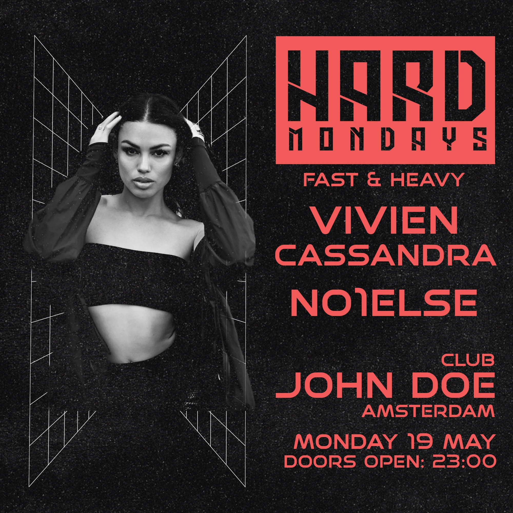 Hard Mondays Amsterdam-Hard Techno Night W/ Vivien Cassandra