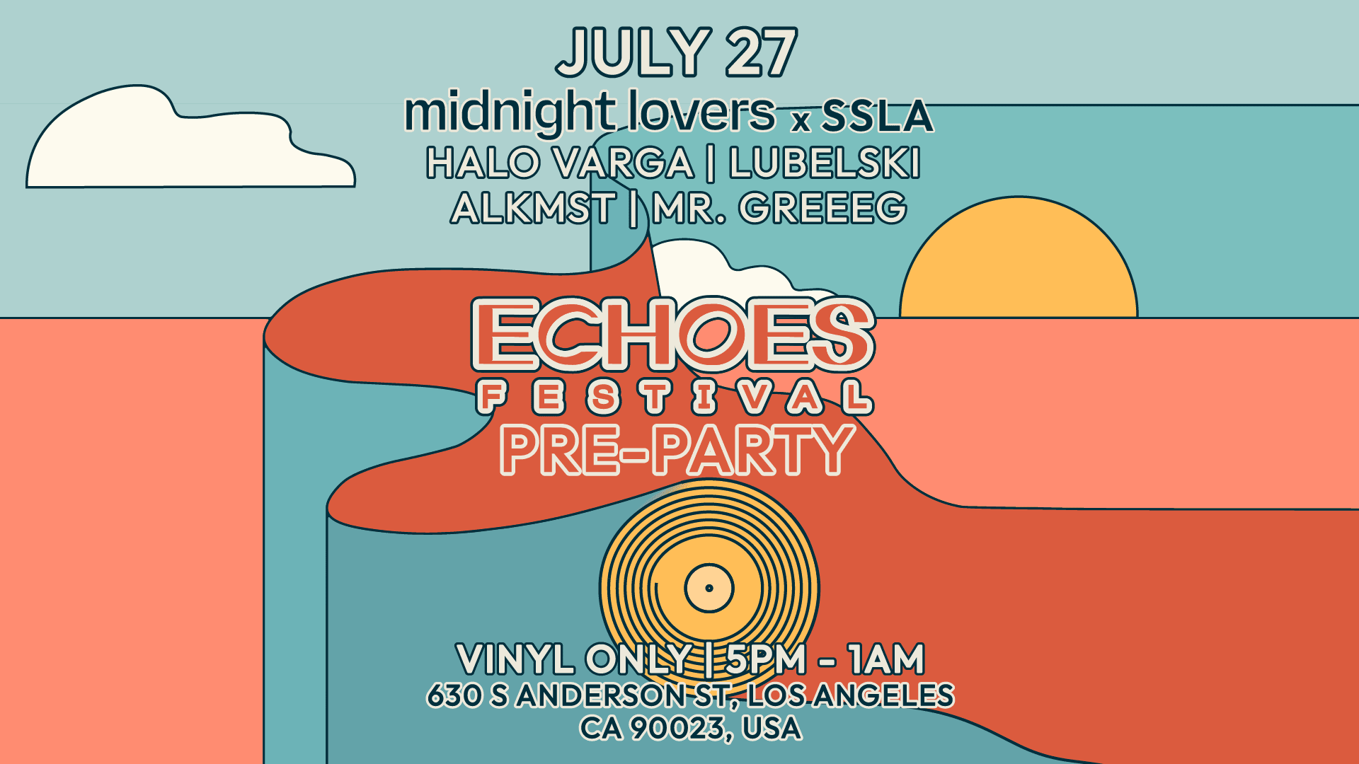Midnight Lovers X Ssla: Echoes Festival Pre Party