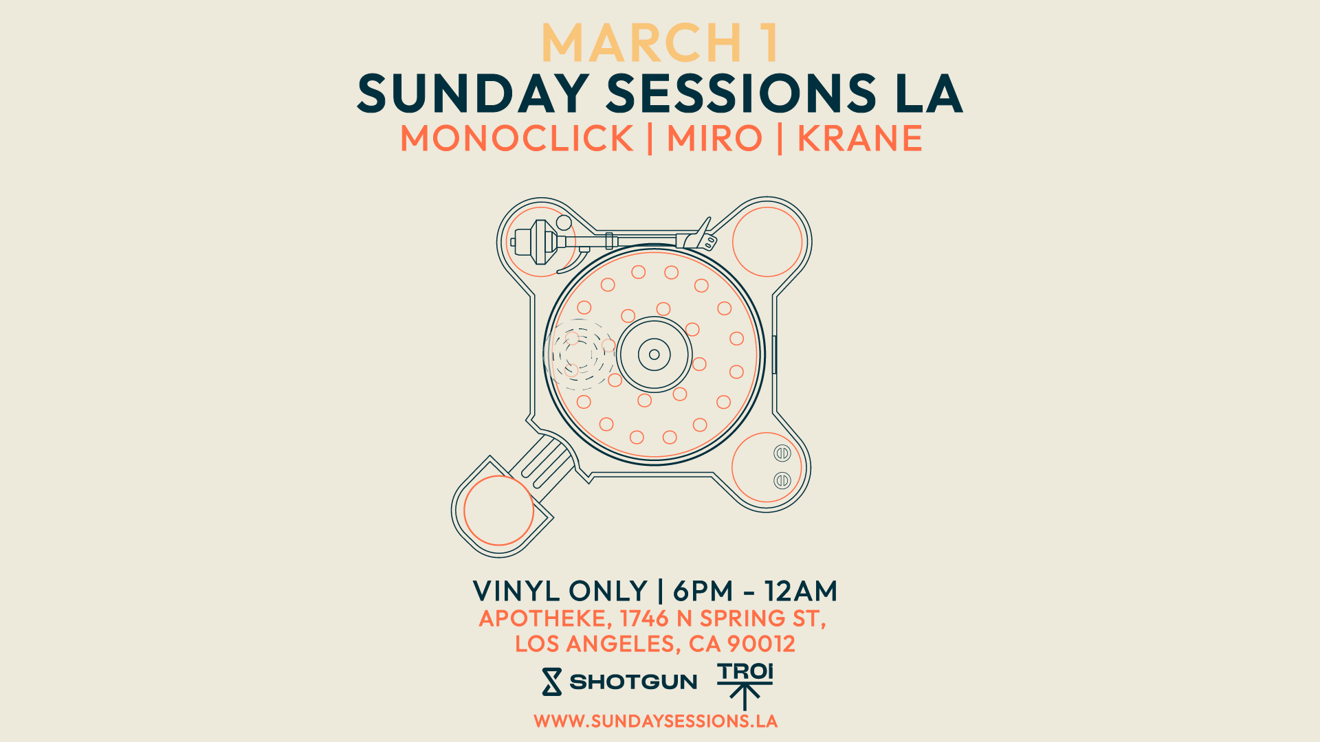 Sunday Sessions La (Vinyl Only)