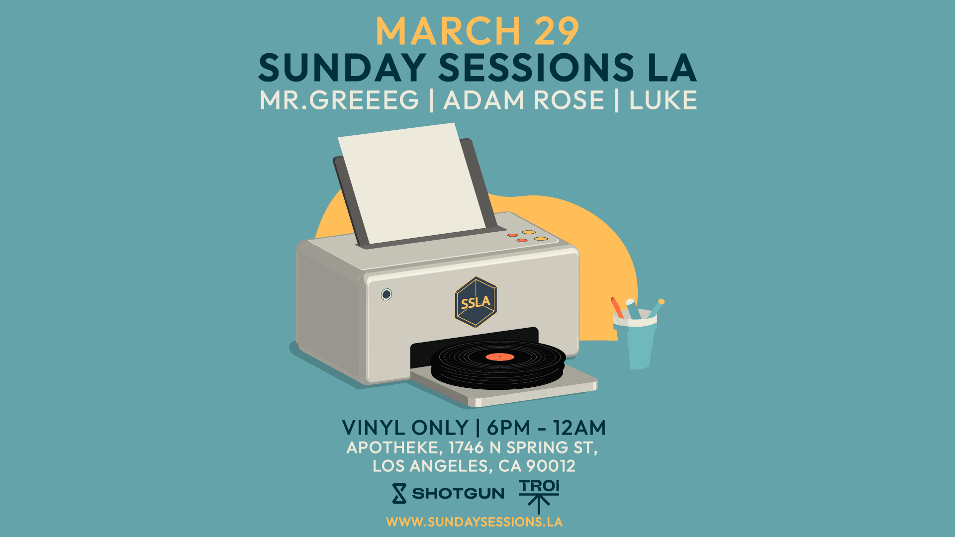 Sunday Sessions La (Vinyl Only)
