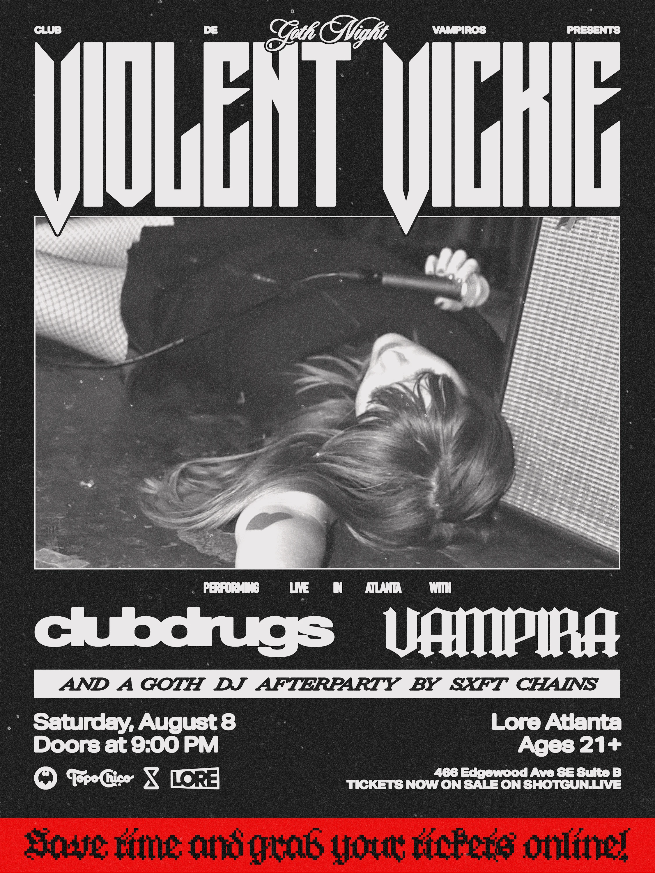 Club De Vampiros Presents... Goth Night With Violent Vickie