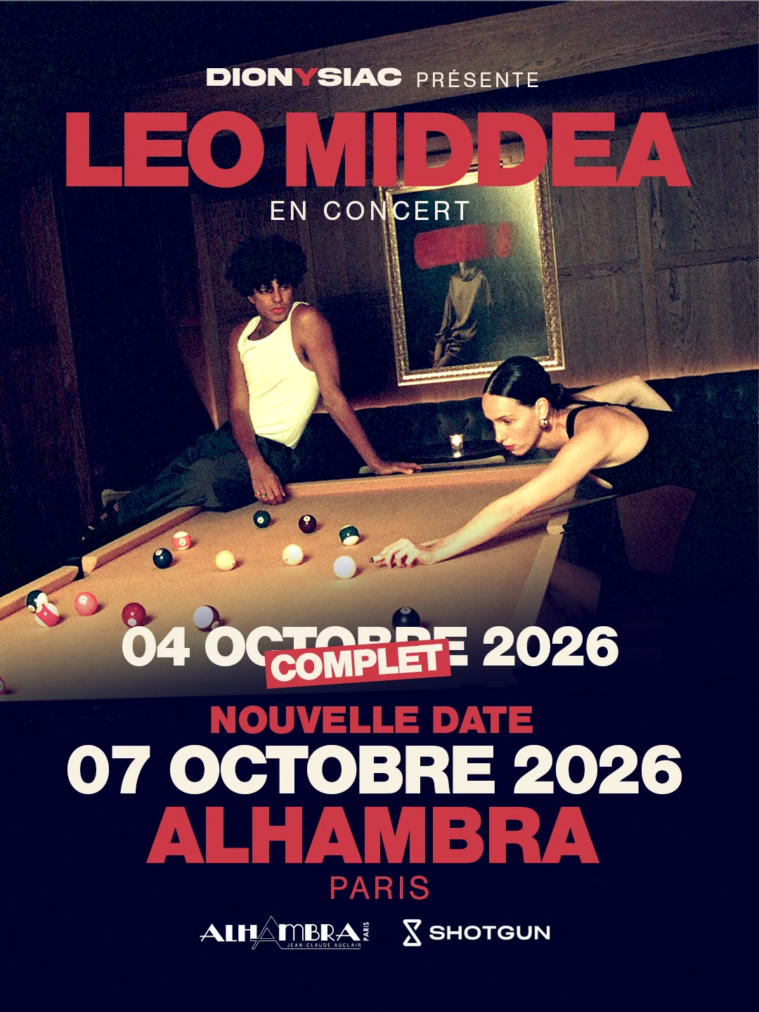 Leo Middea - Alhambra, Paris - Nouvelle Date
