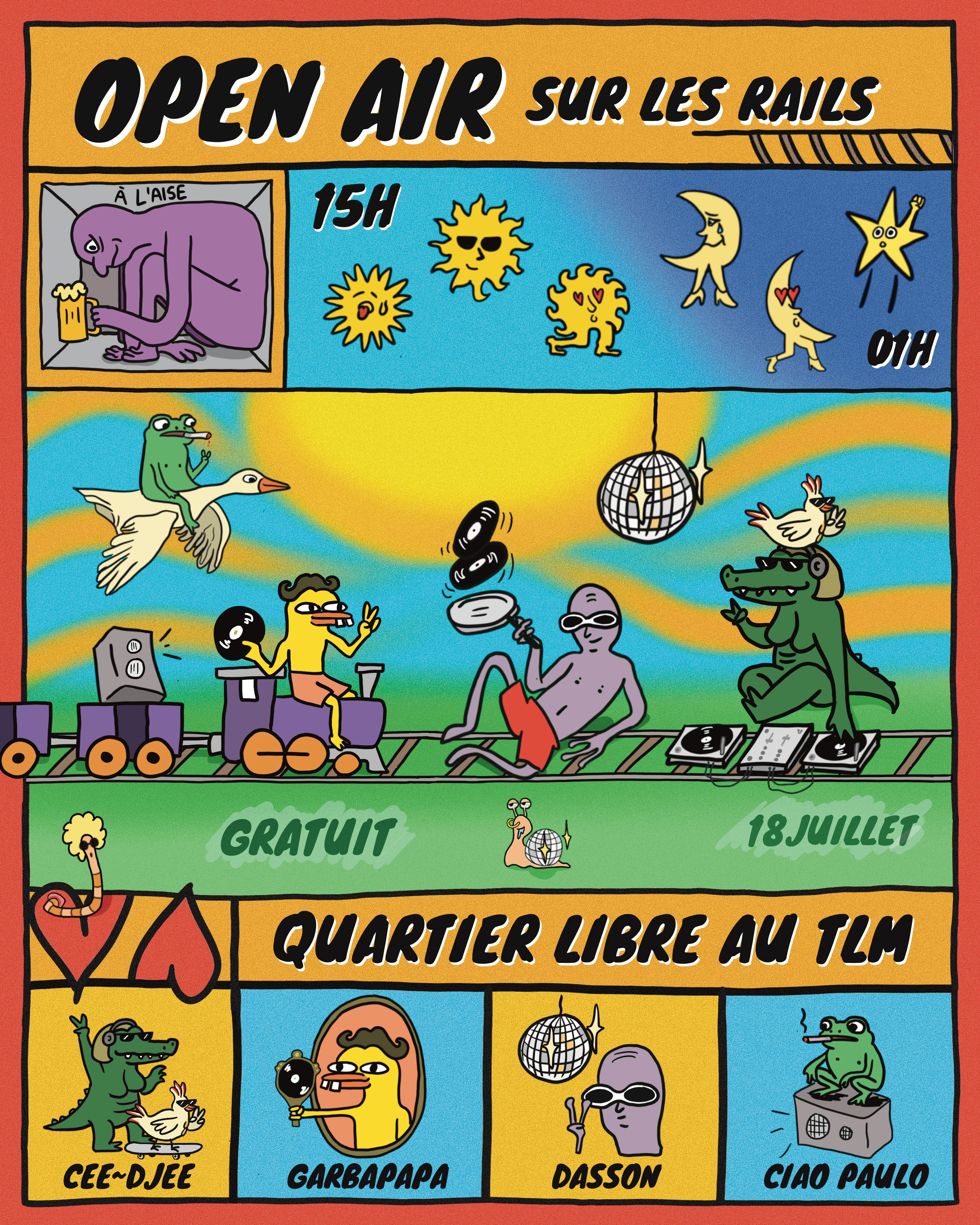 Open-Air Sur Les Rails ~ Quartier Libre Au Tlm (Gratuit)