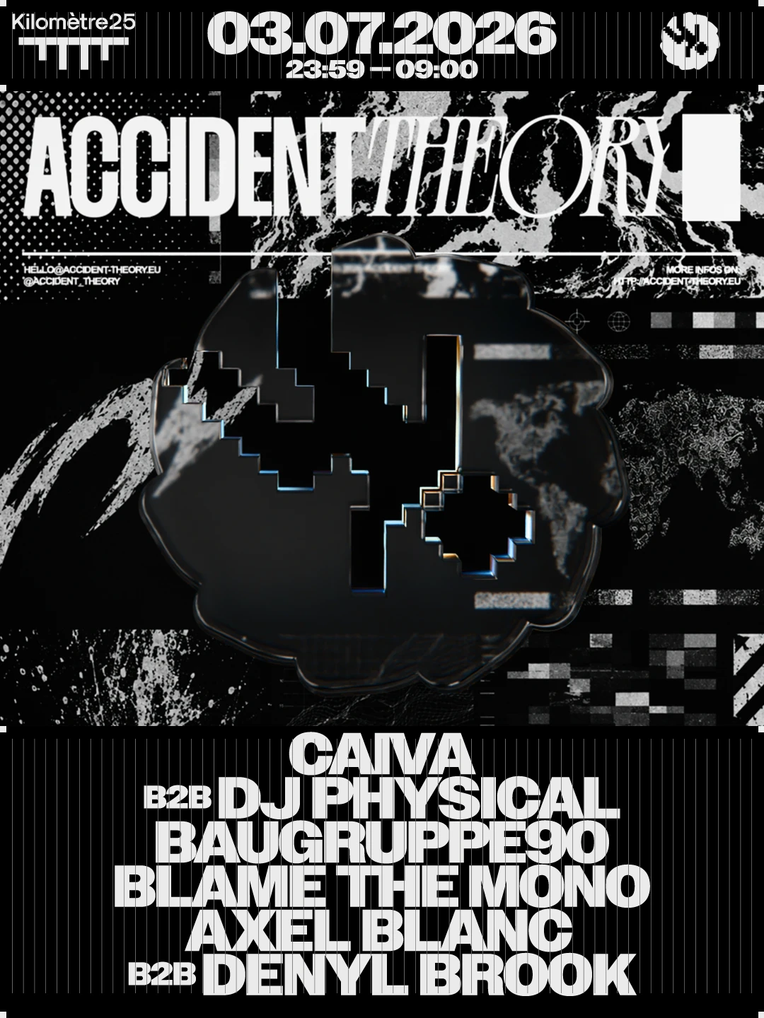 Accident Theory : Caiva, Baugruppe90, Blame The Mono & More