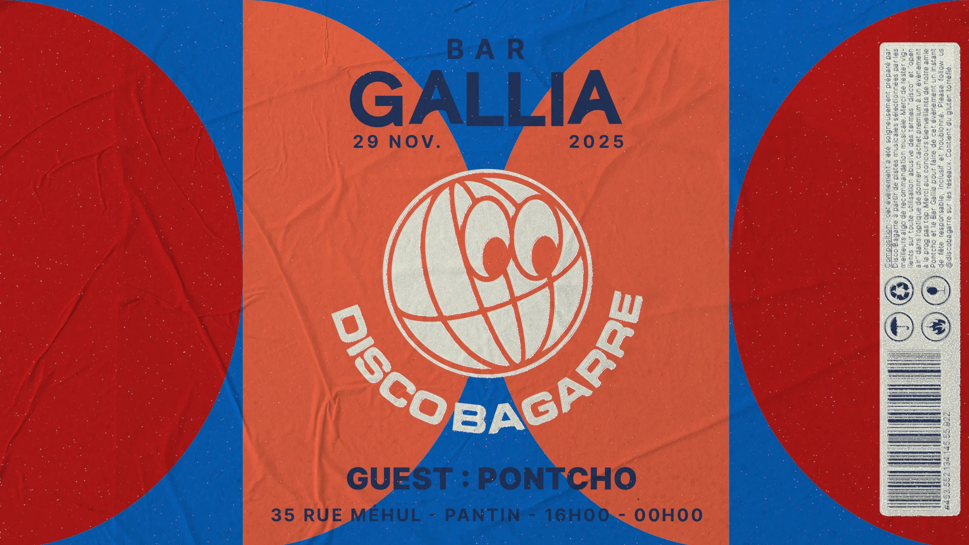Disco Bagarre Invite Pontcho @ Bar Gallia