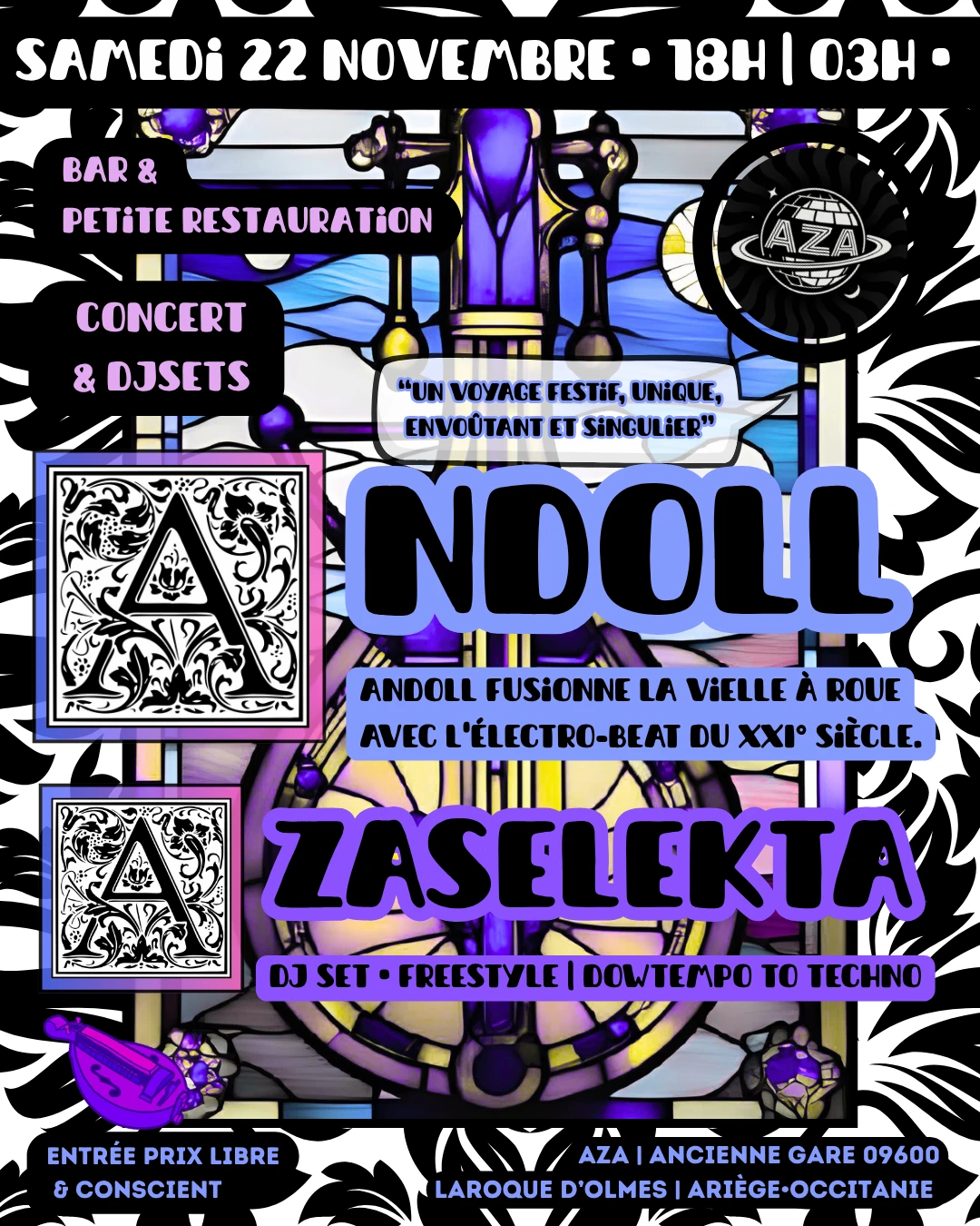 Concert & Dj Set • Andoll | Azasekta [Prixlibre]