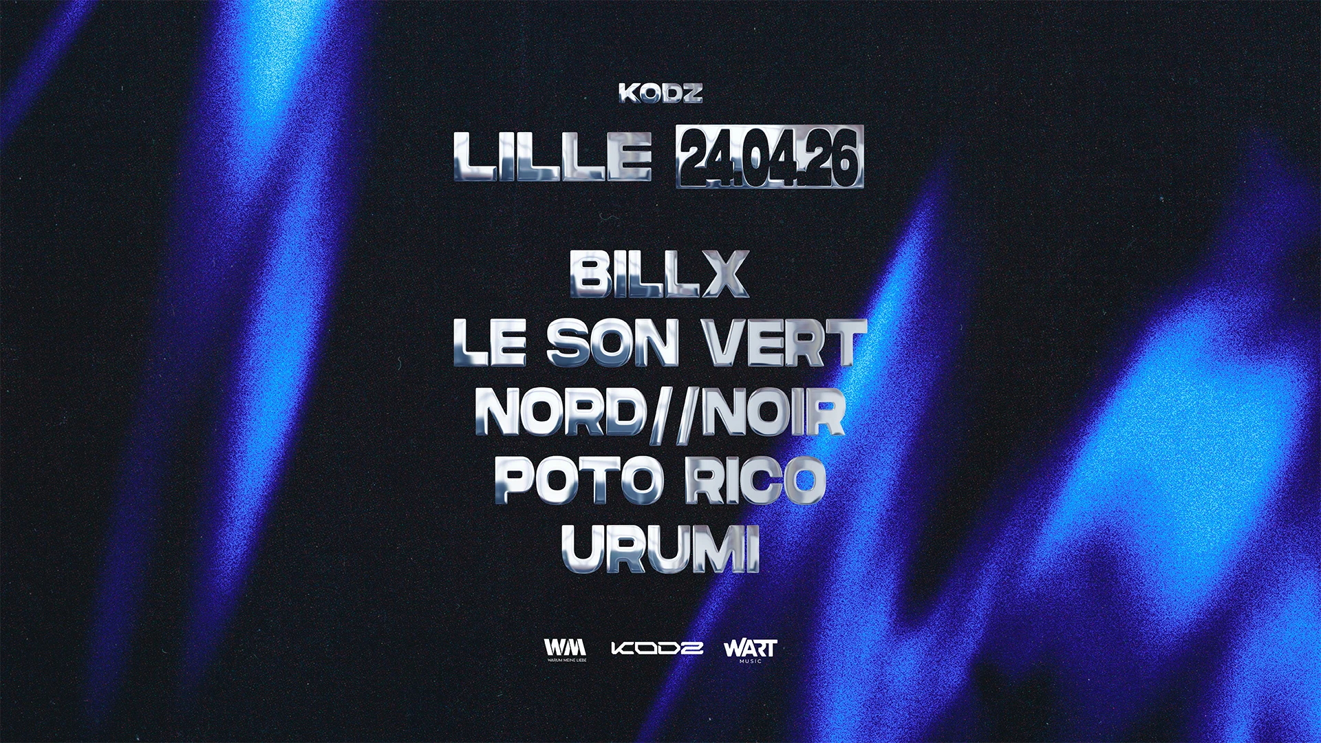Kodz X Warum : Billx, Urumi, Nord//Noir, Le Son Vert & More