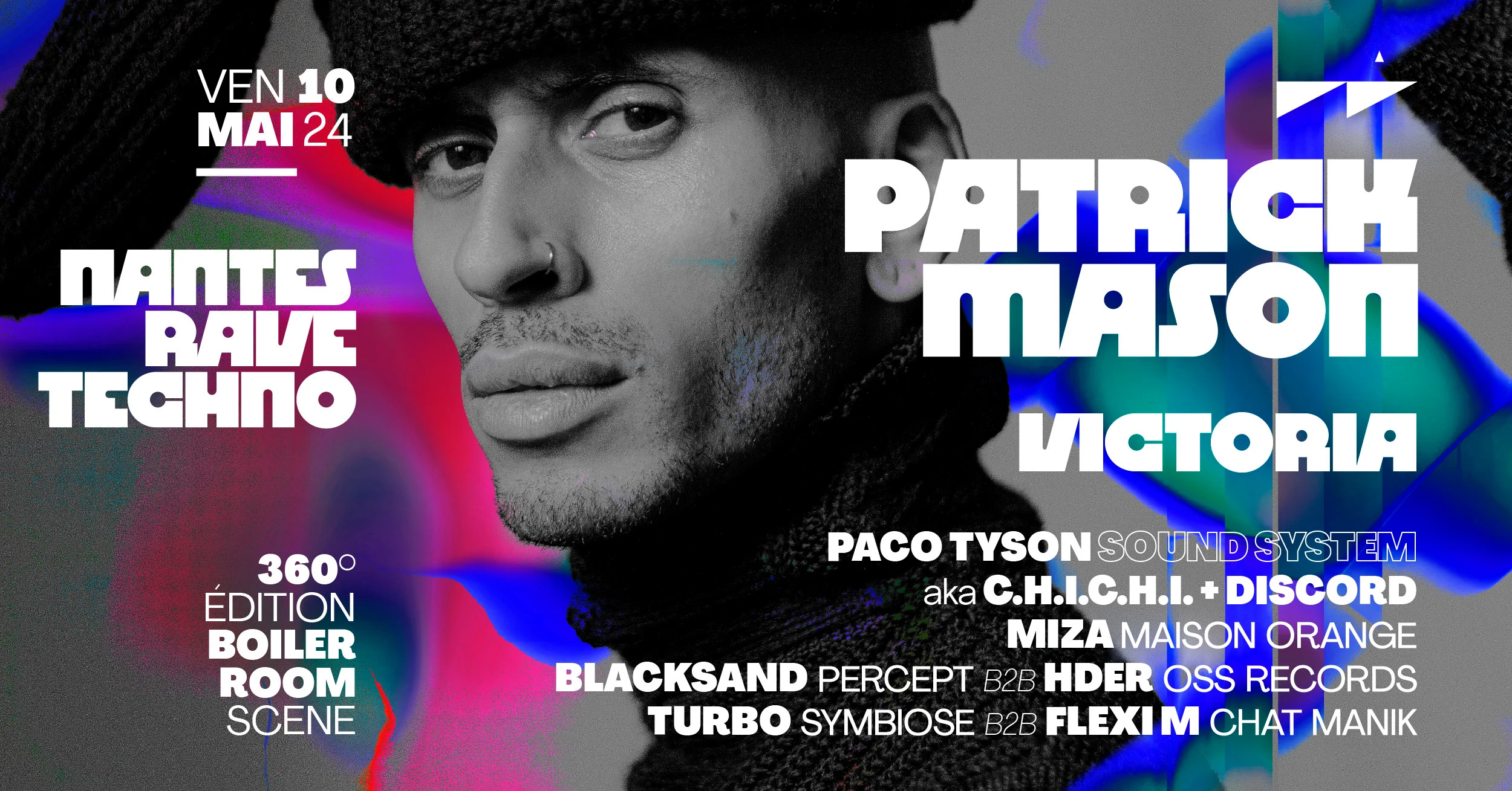 Nantes Rave Techno - Patrick Mason & More - Warehouse Nantes