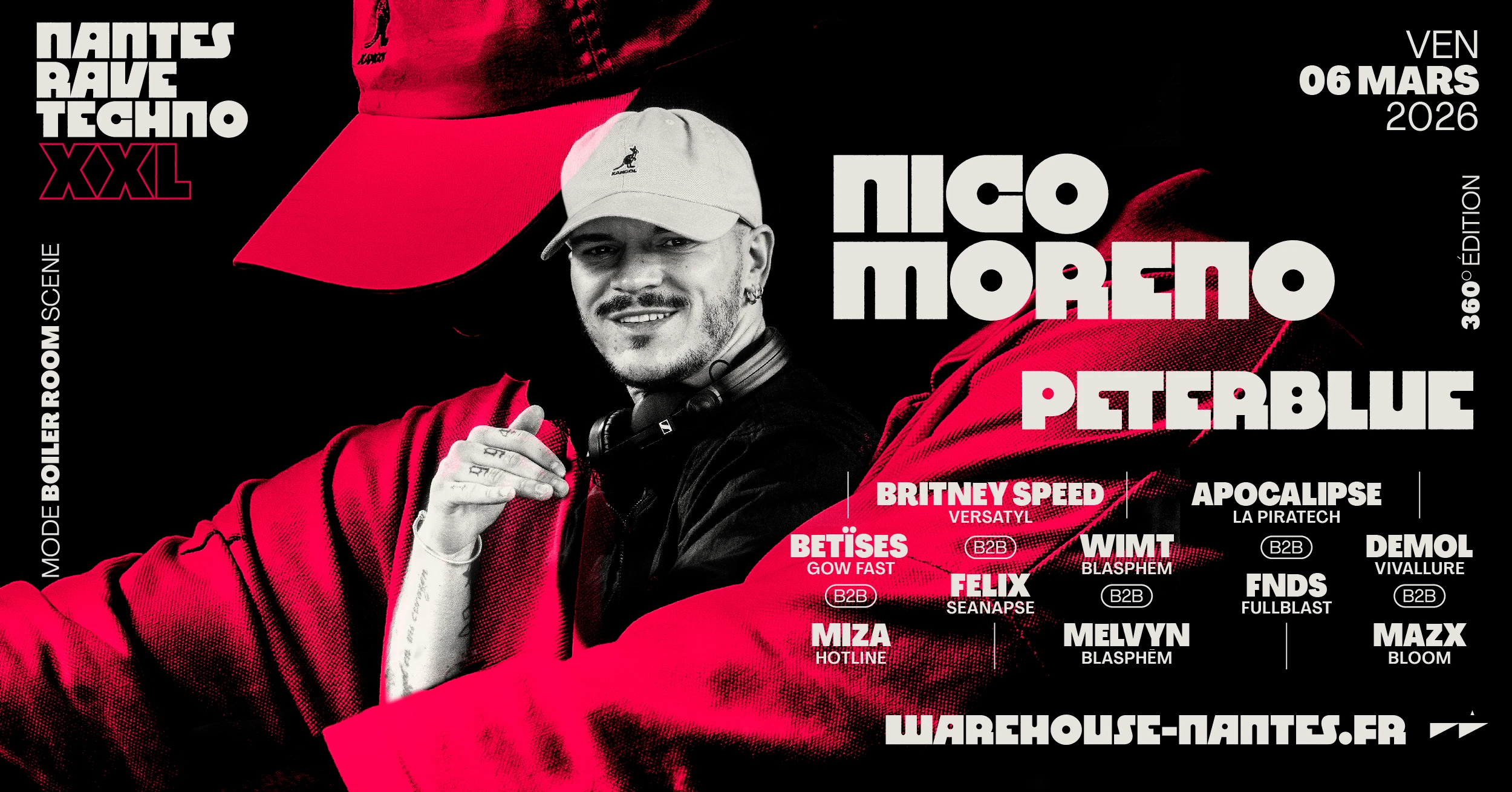 Nantes Rave Techno Xxl W/ Nico Moreno, Peterblue & More