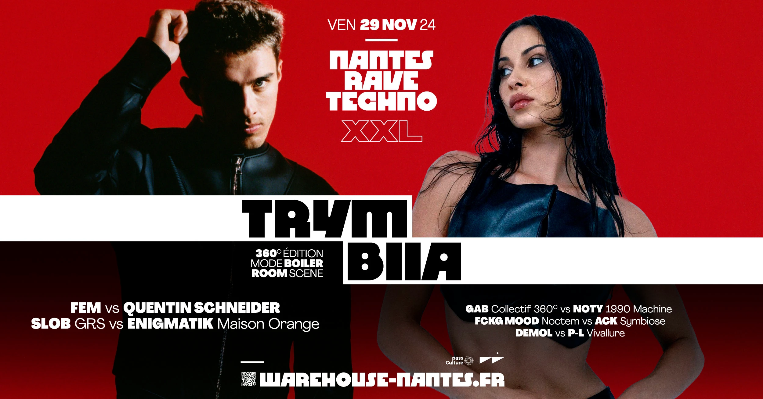 Nantes Rave Techno W/ Trym, Biia & More - Warehouse Nantes