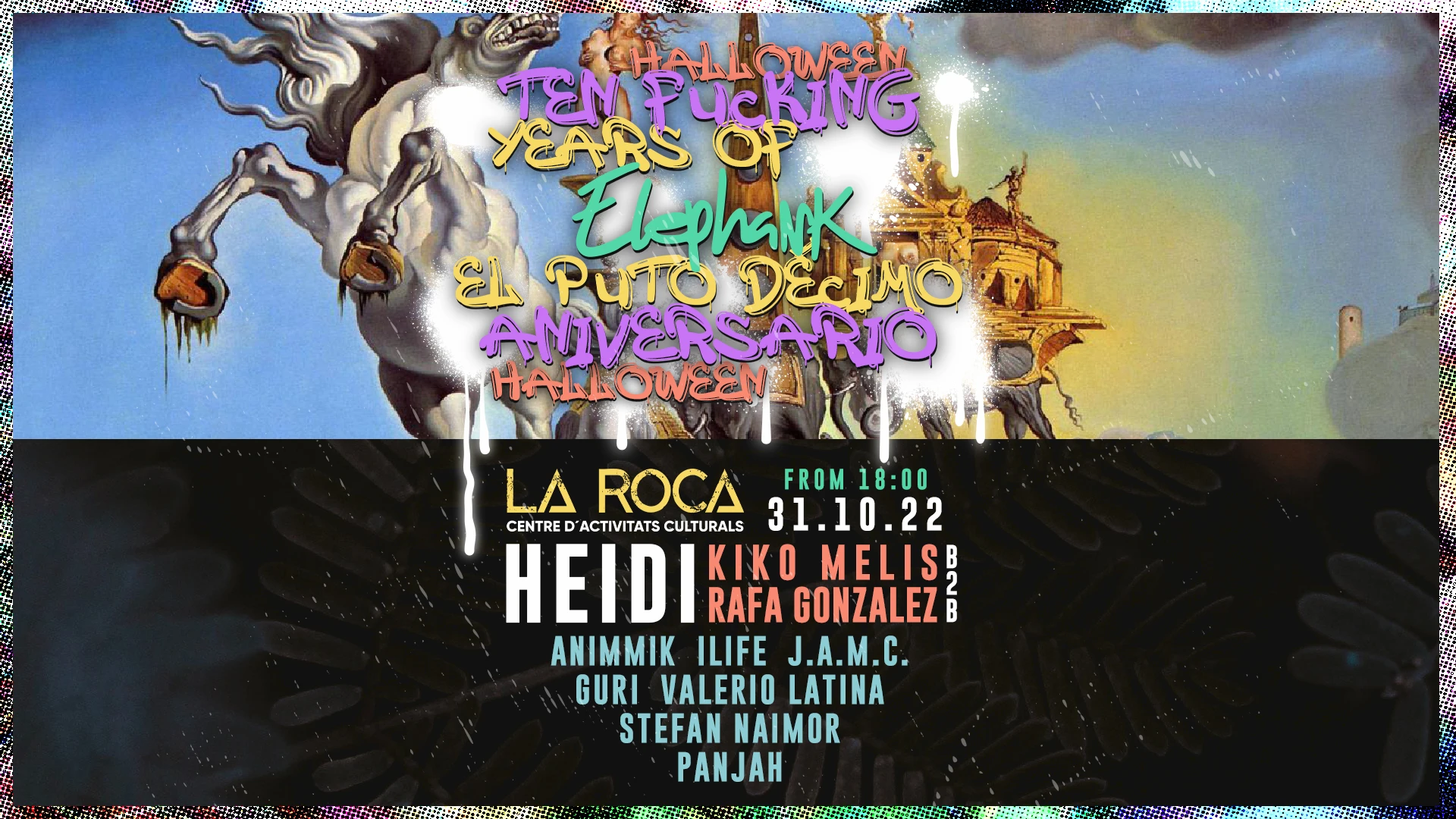 Elephank | 10º Aniversario & Halloween At La Roca