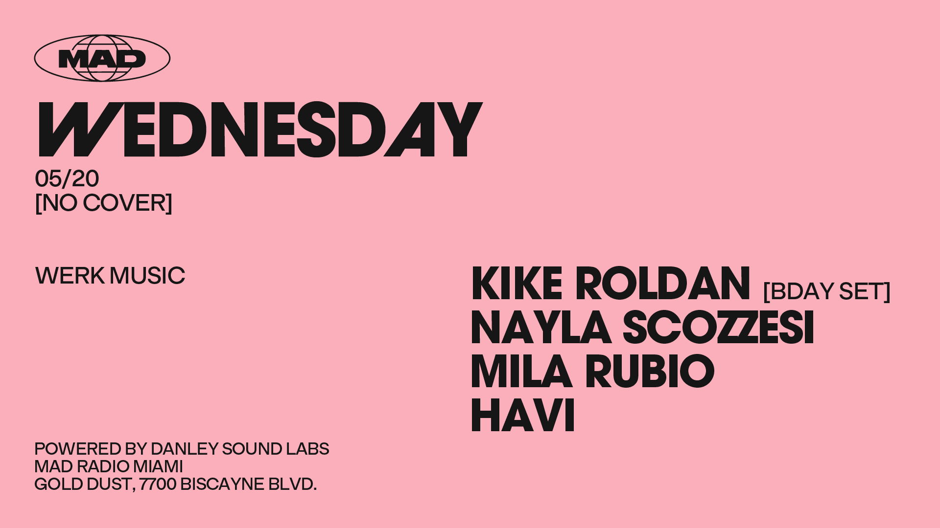 Werk Music: Kike Roldán / Nayla Scozzesi / Mila Rubio / Havi