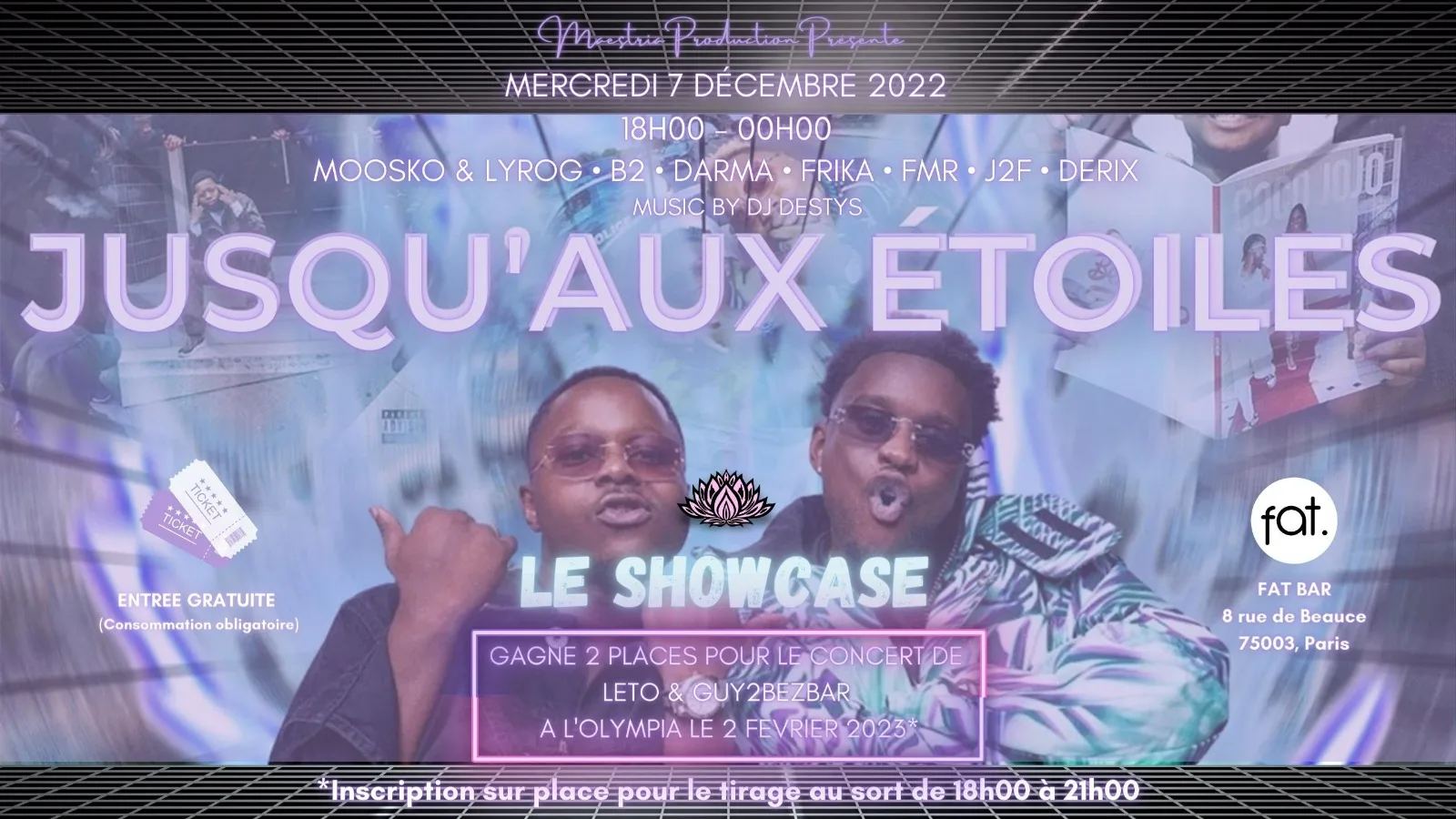 Le Showcase - 2 Places A Gagner Pour Leto & Guy2bezbar