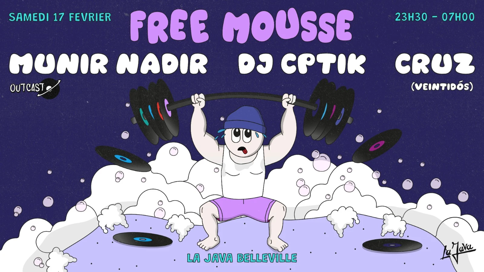 Free Mousse X La Java : Munir Nadir, Cruz & Dj Cptik