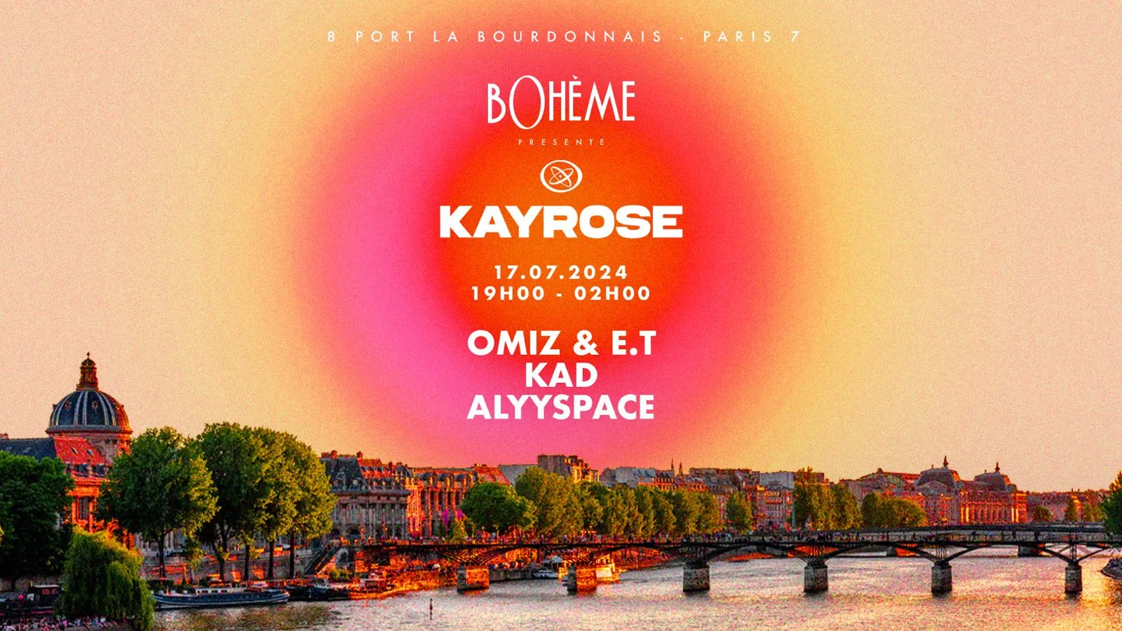 Boheme Paris Présente Kayrose - Mercredi 17 Juillet