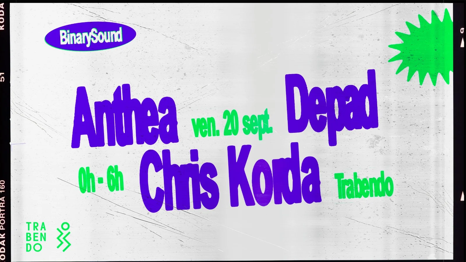 Binarysound W/ Chris Korda, Anthea & Depad