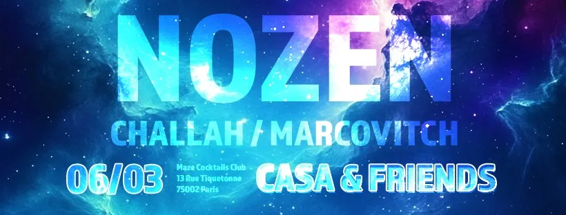 Casa & Friends @ Maze Cocktails Club W Arthur Nozen, Challah
