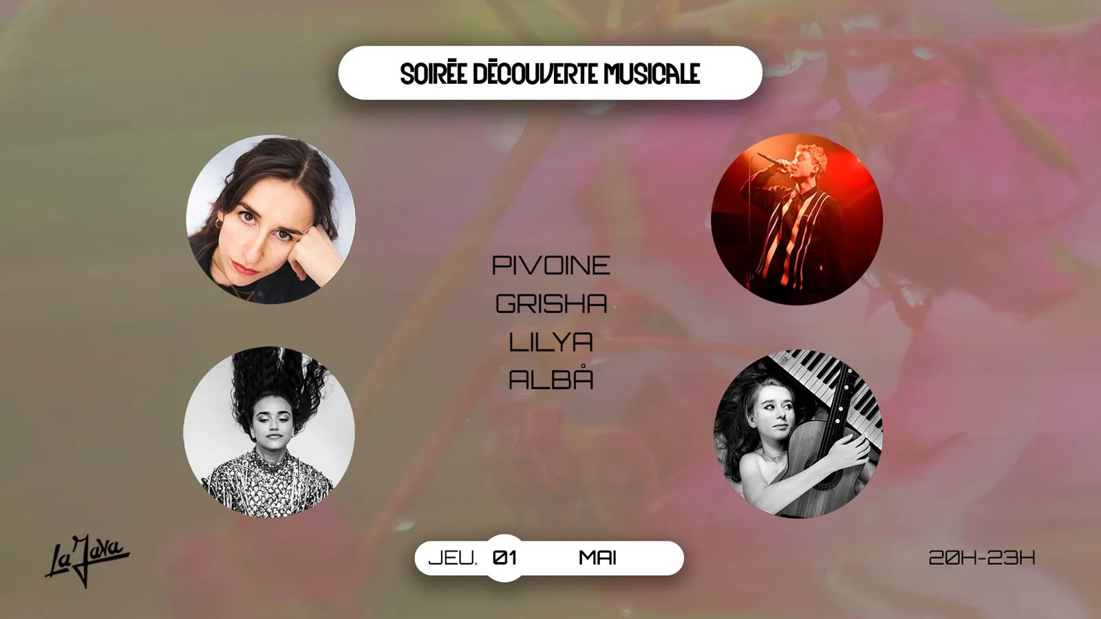 Soirée Découverte Musicale : Albå, Pivoine, Lilya, Grisha