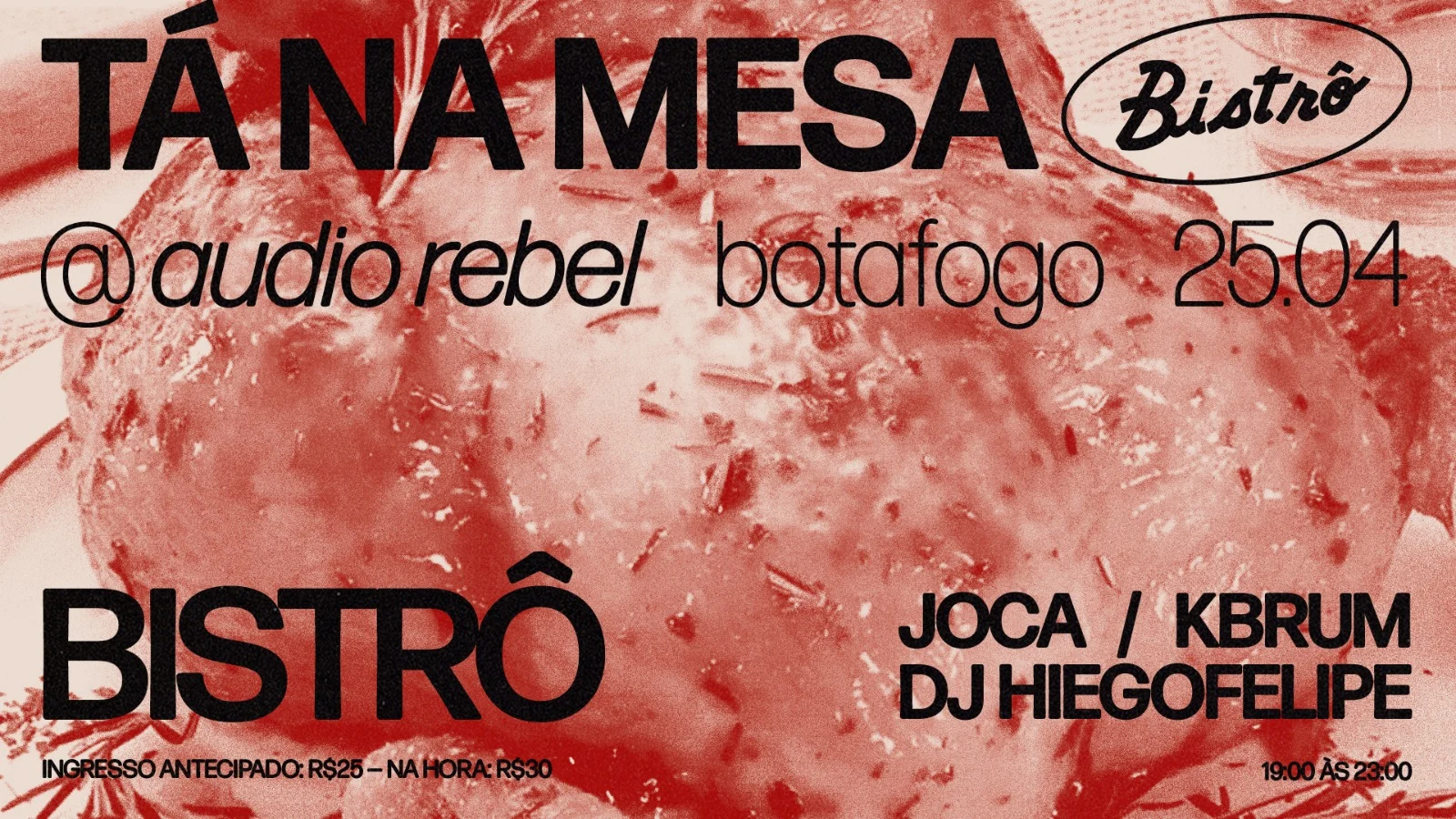 Bistrô - Tá Na Mesa Tour - Audio Rebel