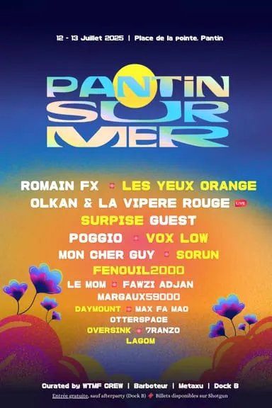 Pantin Sur Mer Festival [Free Open Air & Afterclub - 2 Days]