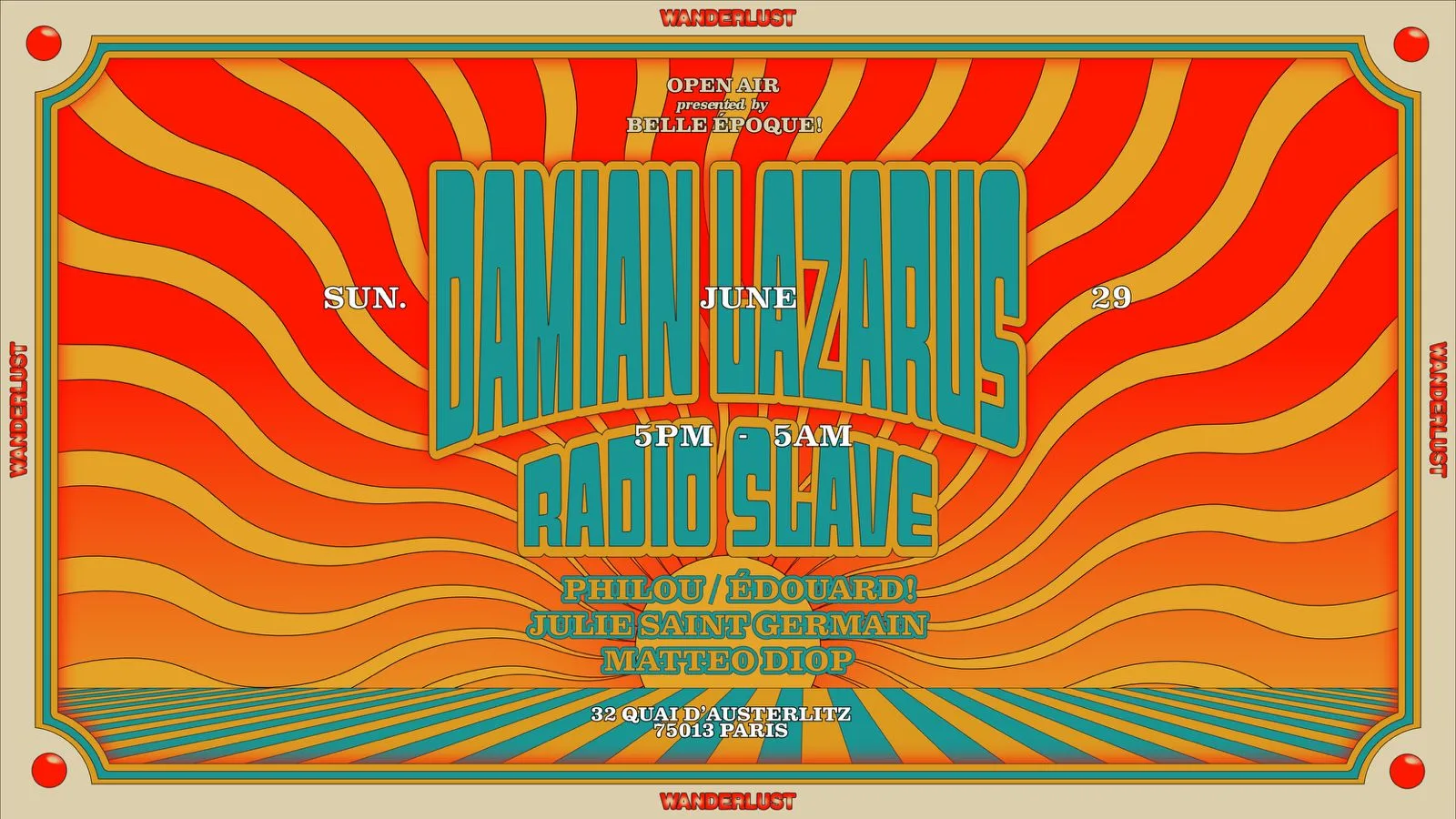 Damian Lazarus, Radio Slave & Belle Époque!