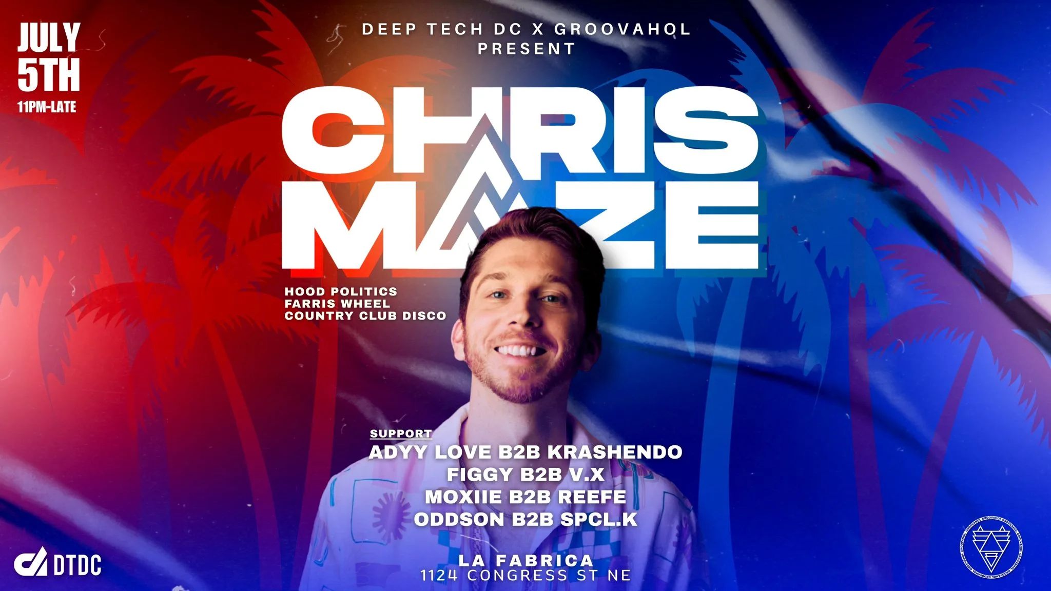 Deep Tech DC X Groovahol Present: Chris Maze
