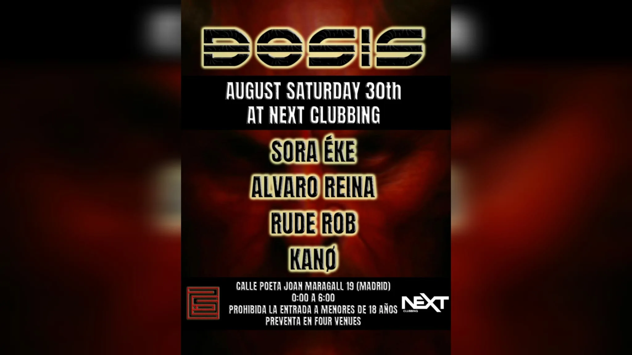 Dosis With: Sora Éke / Alvaro Reina / Rude Rob / Kanø