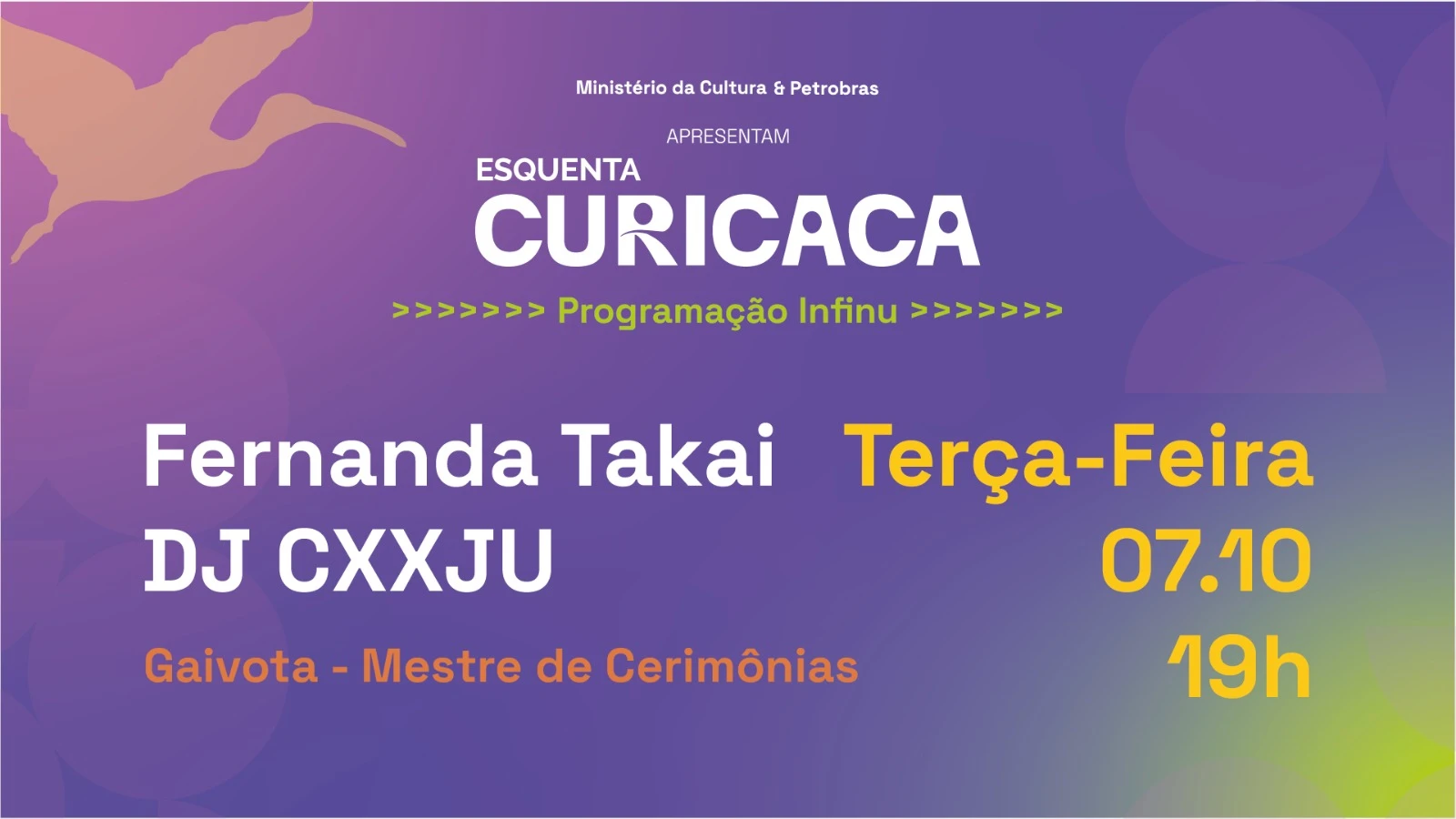 Esquenta Curicaca Apresenta Fernanda Takai No Infinu