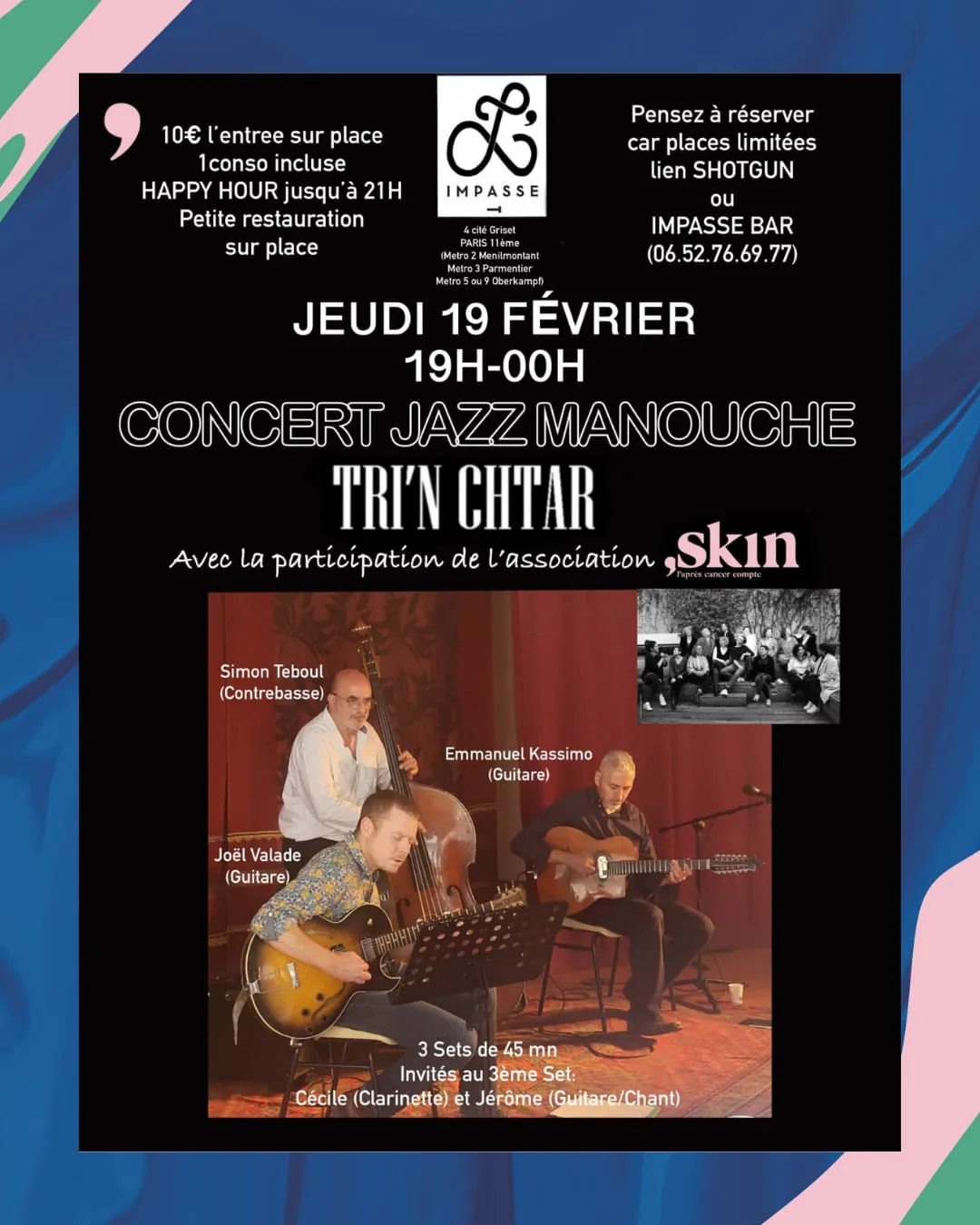 Concert Jazz Manouche "Tri'n Chtar"