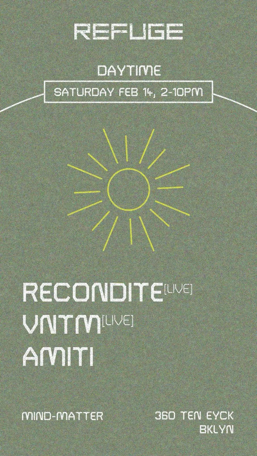 Recondite [Live], Vntm [Live], & Amiti