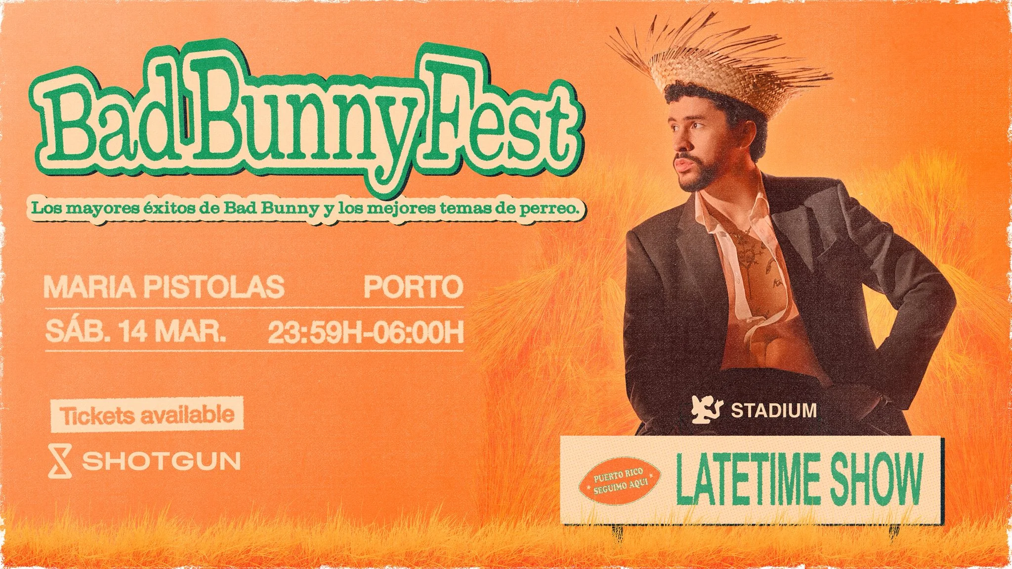 Bad Bunny Fest At Maria Pistolas - Sat. 14/03