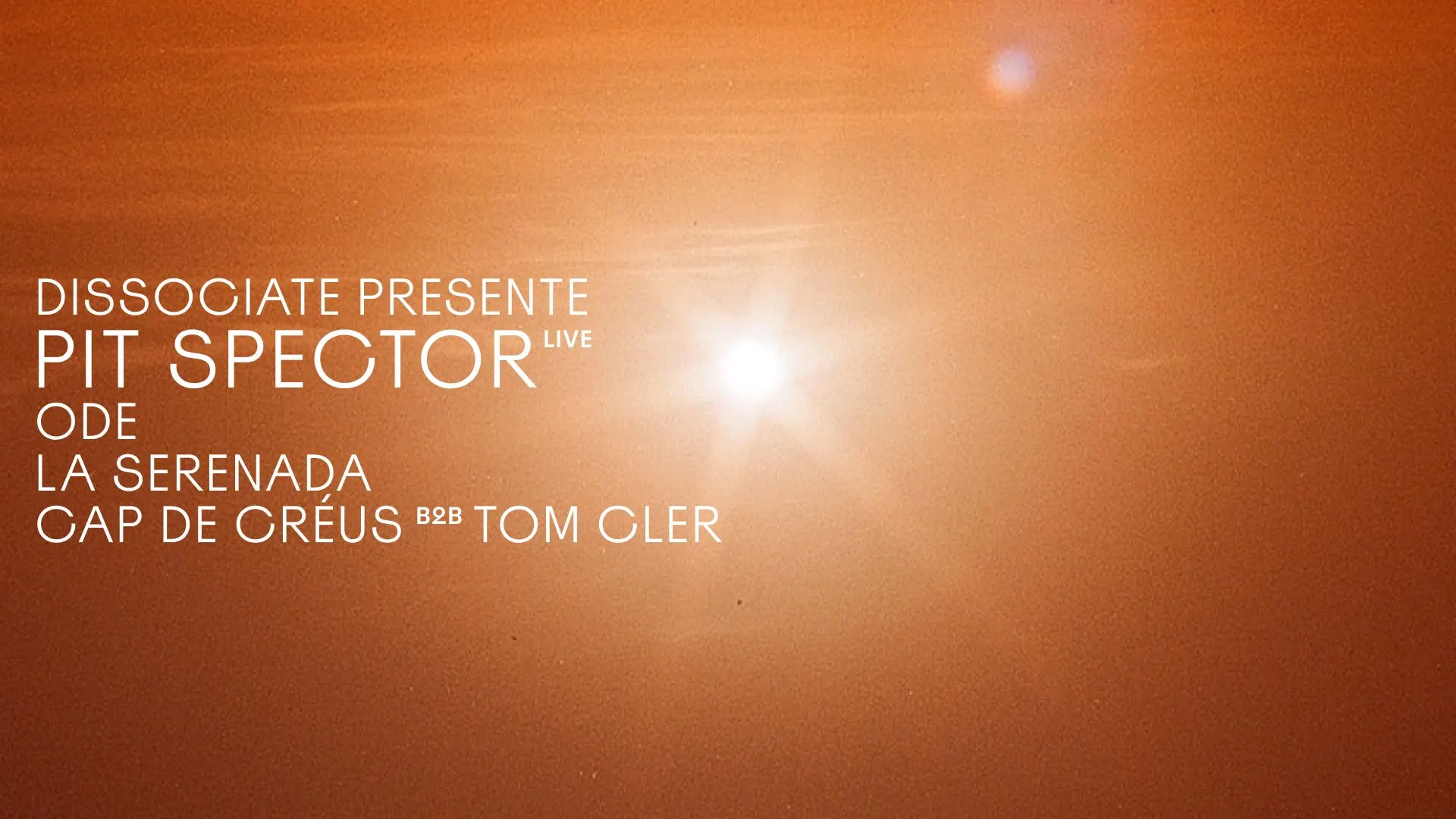 Dissociate Présente Pit Spector (Live)