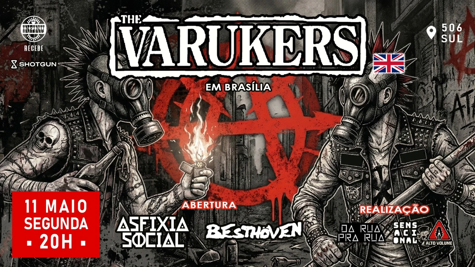 Infinu Recebe Varukers (Uk) Em Brasília