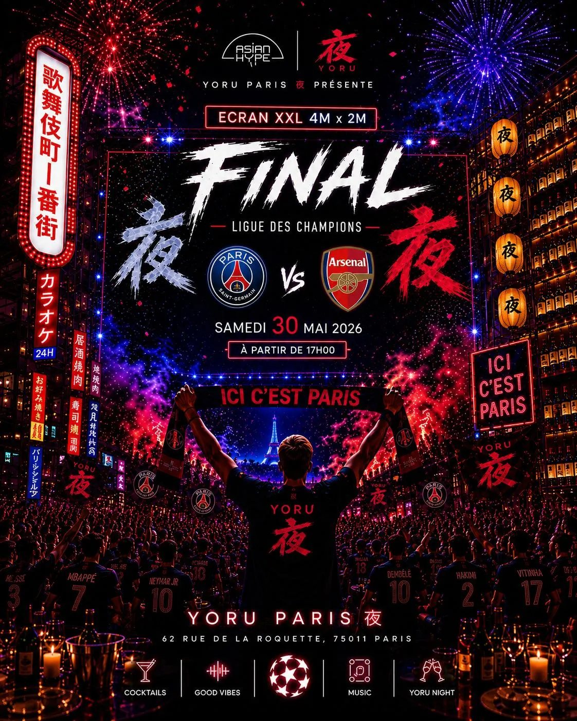 Finale Psg Vs Arsenal Au Yoru Bastille