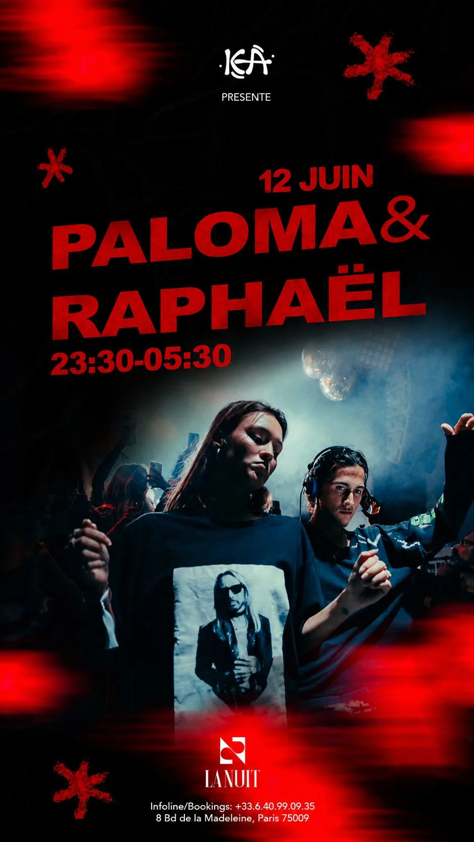 Kea Invite Paloma & Raphael Le Friant - Club La Nuit