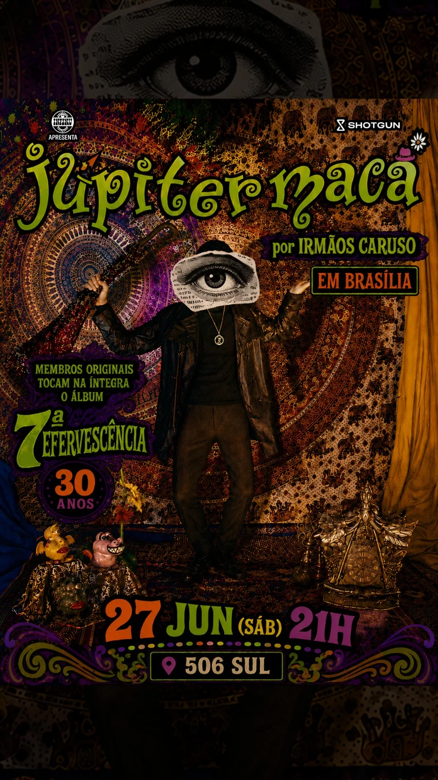 Infinu Apresenta Jupiter Maçã Por Irmãos Caruso Em Brasília
