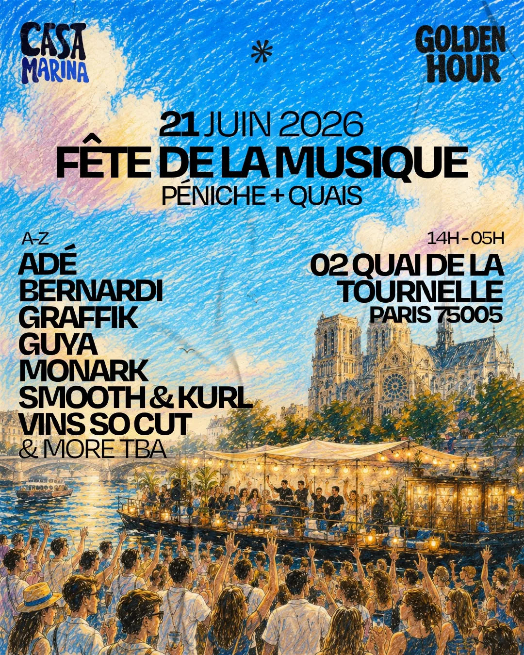 Goldenhour X Casa Marina : Fête De La Musique