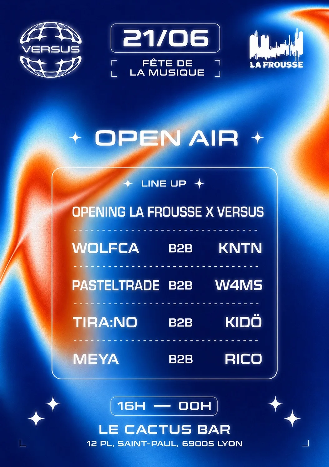 La Frousse X Versus : Open Air - Fête De La Musique