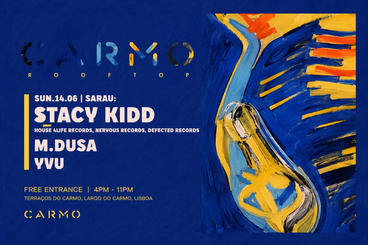 Sarau Presents Stacy Kidd (Us) - Carmo Rooftop 14 June