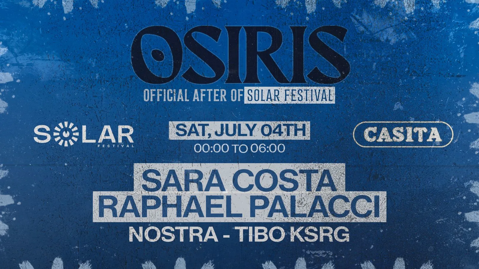 Solar Festival After Party X Osiris @Casita