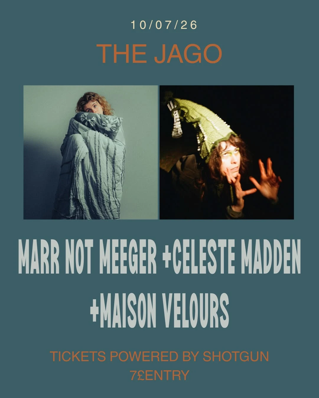 Marr Not Meeger + Celeste Madden + Maison Velours