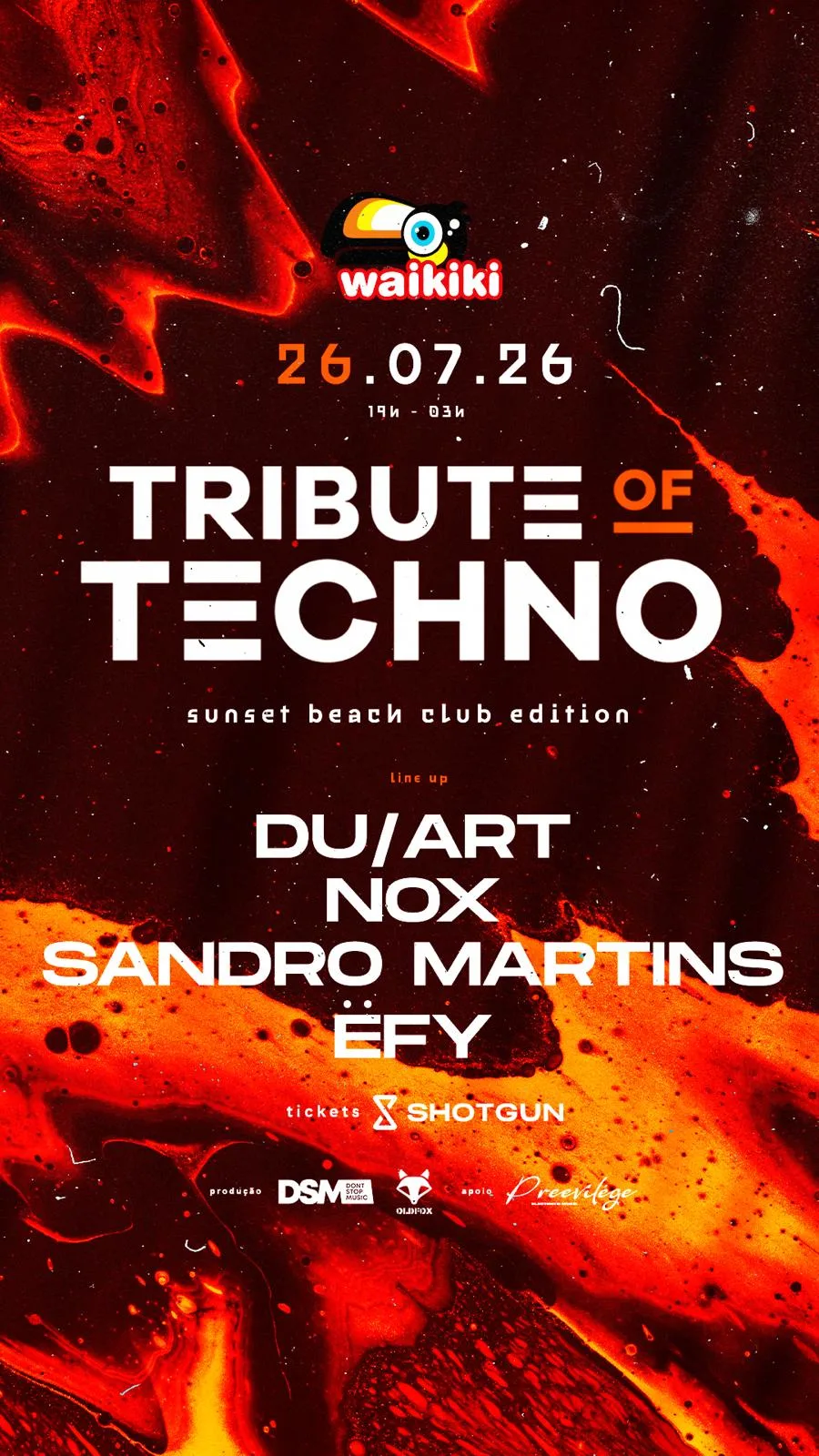 Tribute Of Techno - 26/07 Waikiki - Sunset Beach
