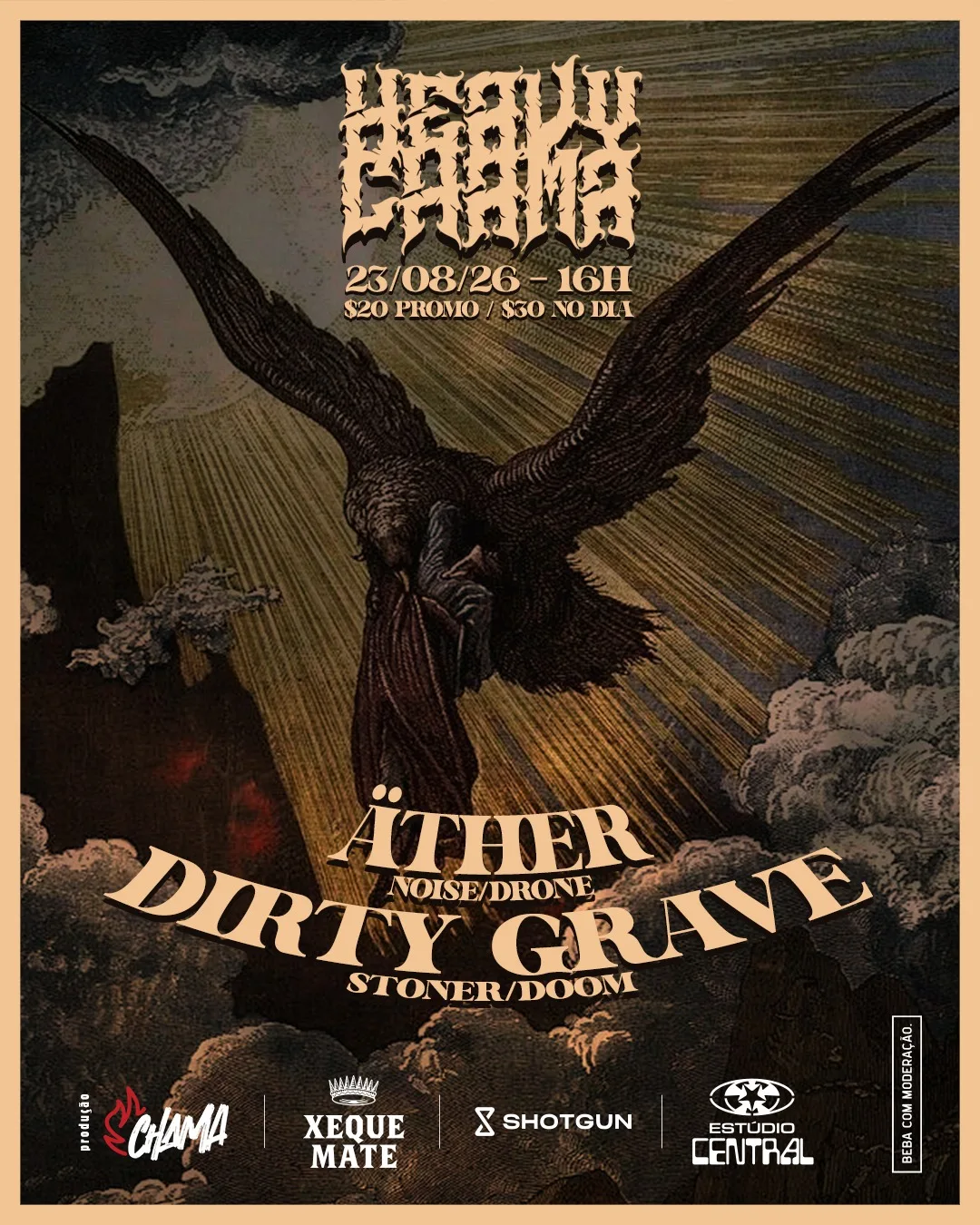 Äther E Dirty Grave No Estúdio Central - Heavy Chama