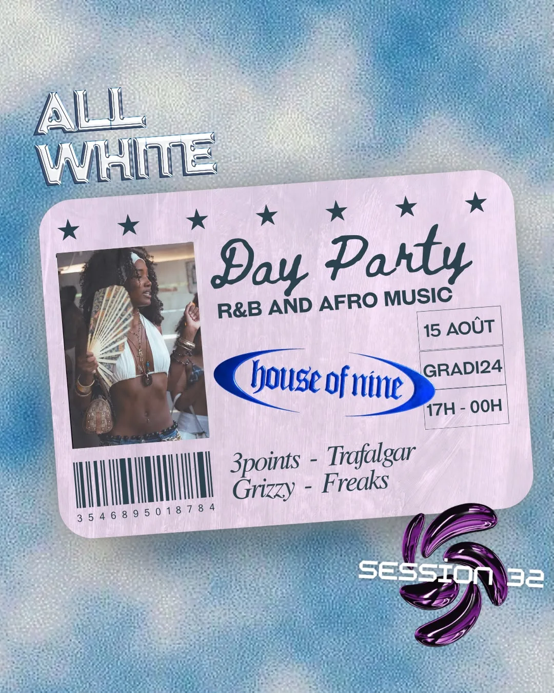 House Of Nine X Session 32 All White Day Party