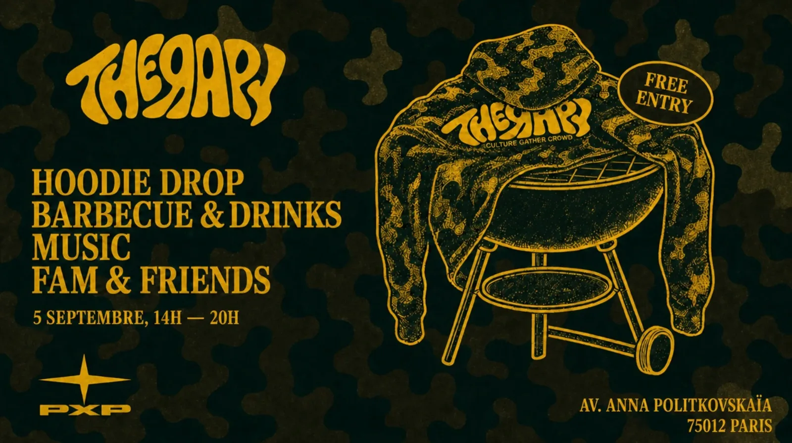 Therapy Fam - Barbecue & Merch - 05/09